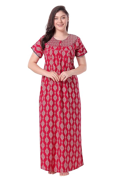 Soulemo Women's Printed Alpine Nighty pink
