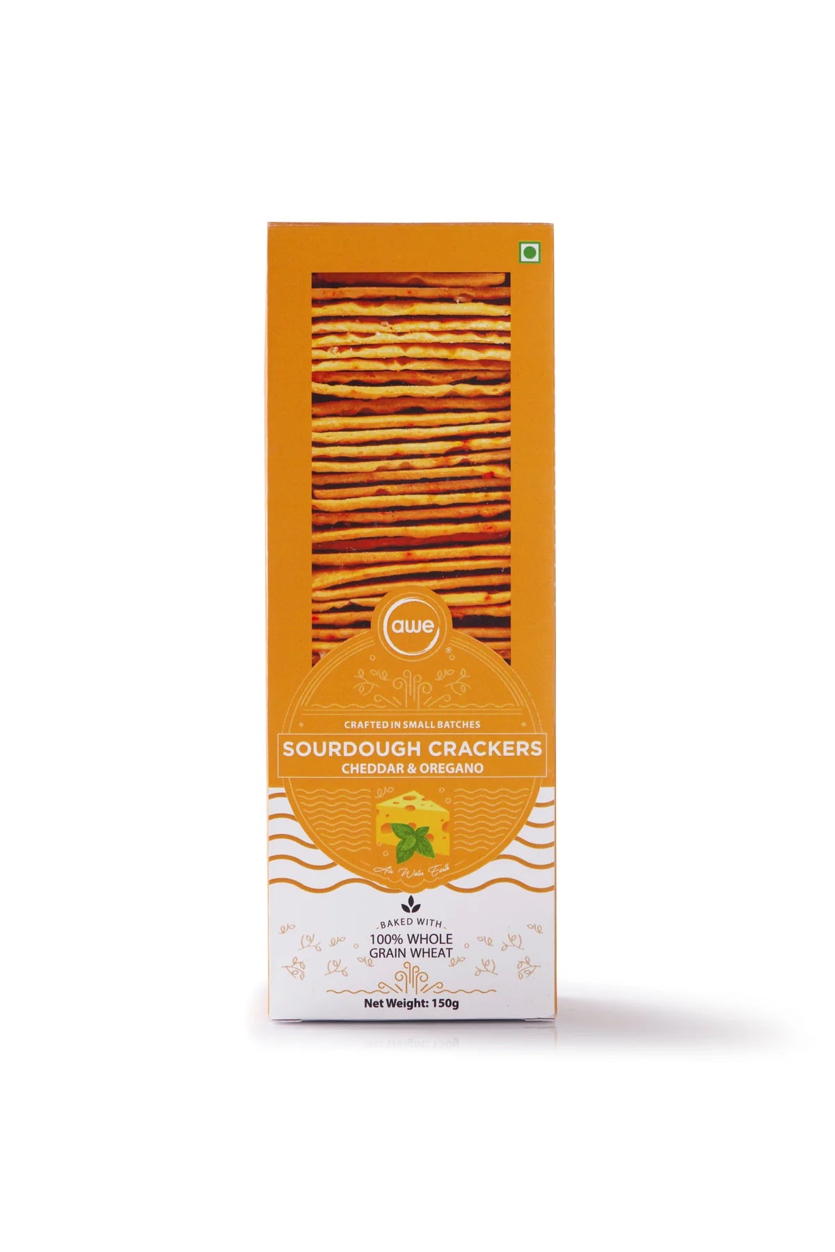 AWE Sourdough Crackers - Cheddar & Oregano