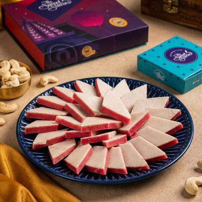 The Sweet Stories Strawberry KajuKatli