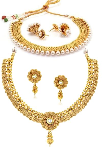 Sukkhi Exclusive Gold Plated Combo Necklace Set for Women
