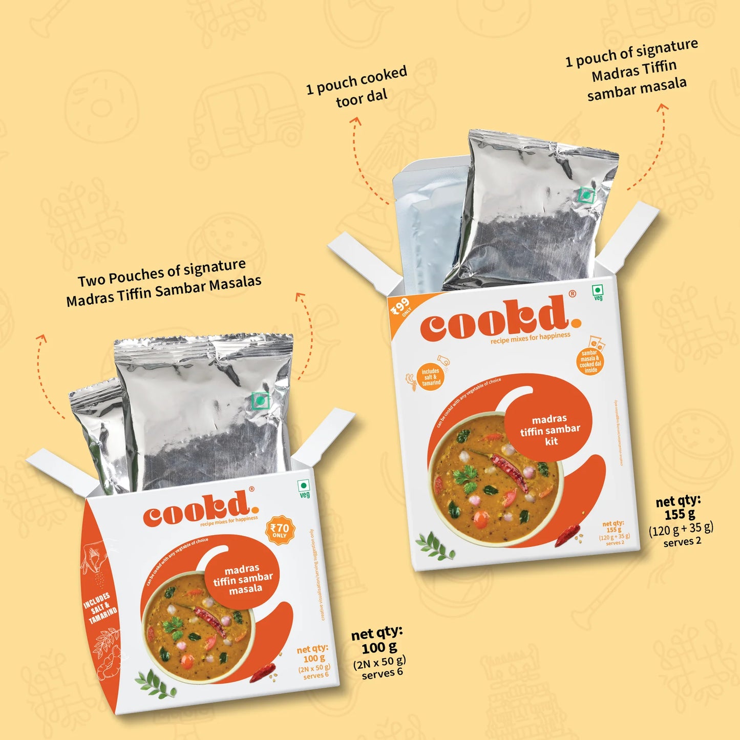 Cookd Madras Tiffin Sambar Masala