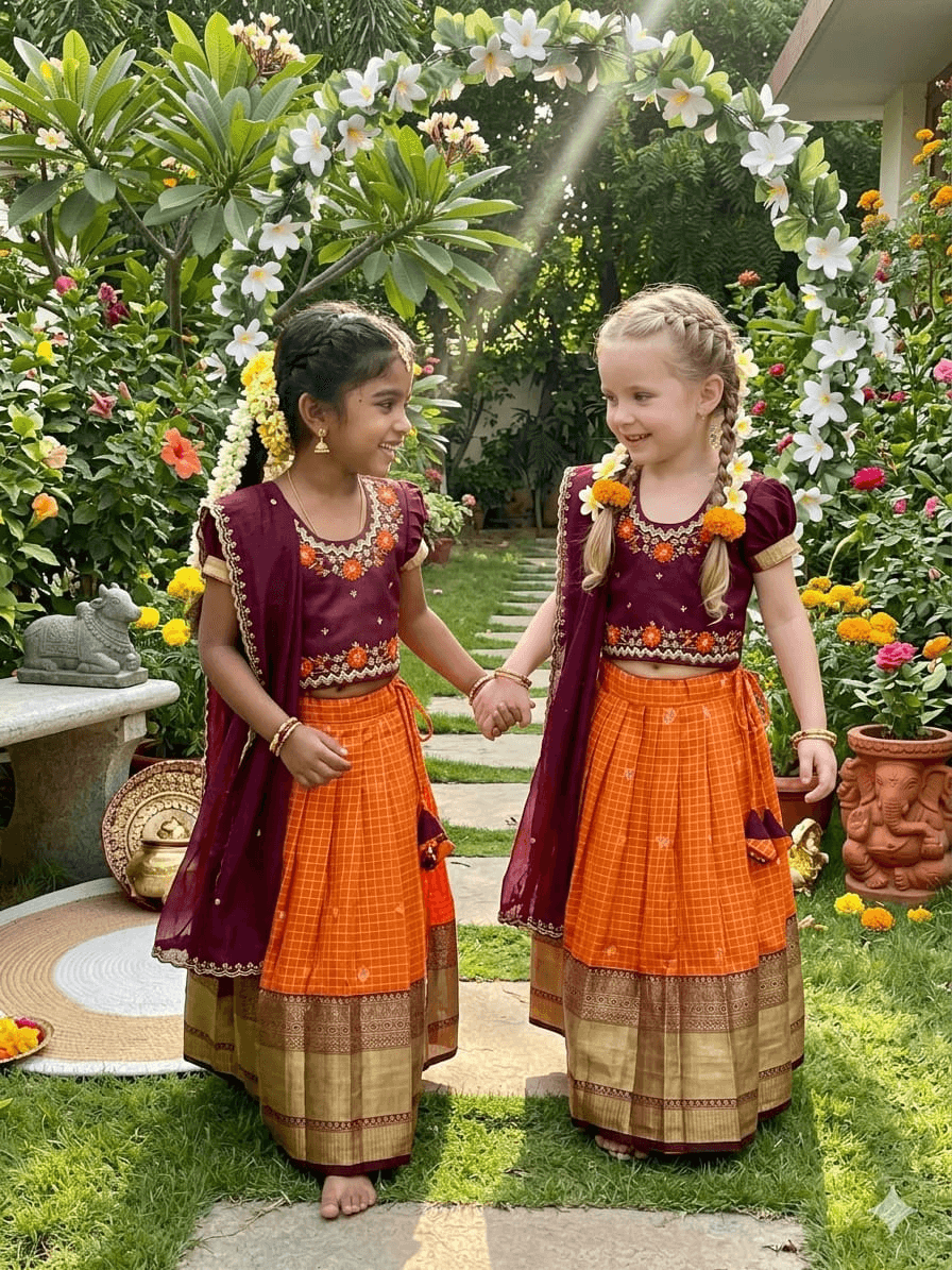 RKT Fashion's Tulsi Girl Half Saree