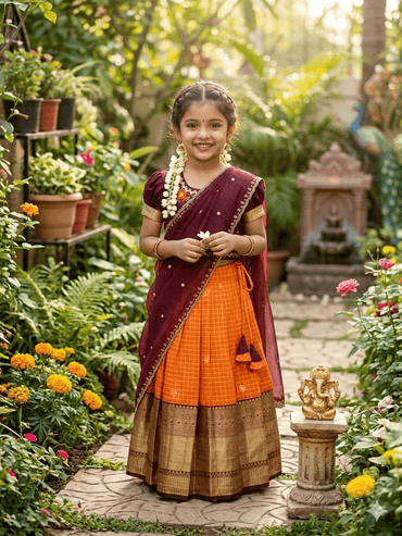 RKT Fashion's Tulsi Girl Half Saree