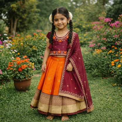 RKT Fashion's Tulsi Girl Half Saree