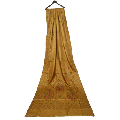 Tussar Cotton Kanta work Embroidery Saree