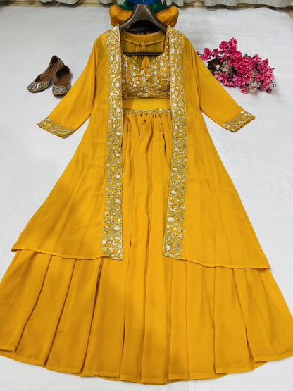 Vastra Creation's Premium Indo-Western Lehenga Choli Set