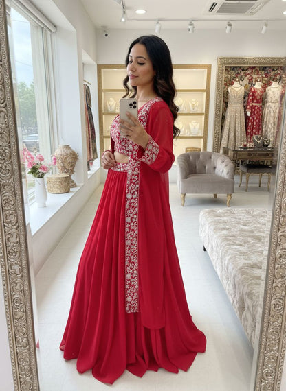 Vastra Creation's Premium Indo-Western Lehenga Choli Set