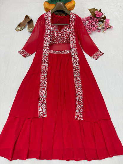 Vastra Creation's Premium Indo-Western Lehenga Choli Set