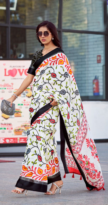 Weaver Story Linen Cotton Saree Collection