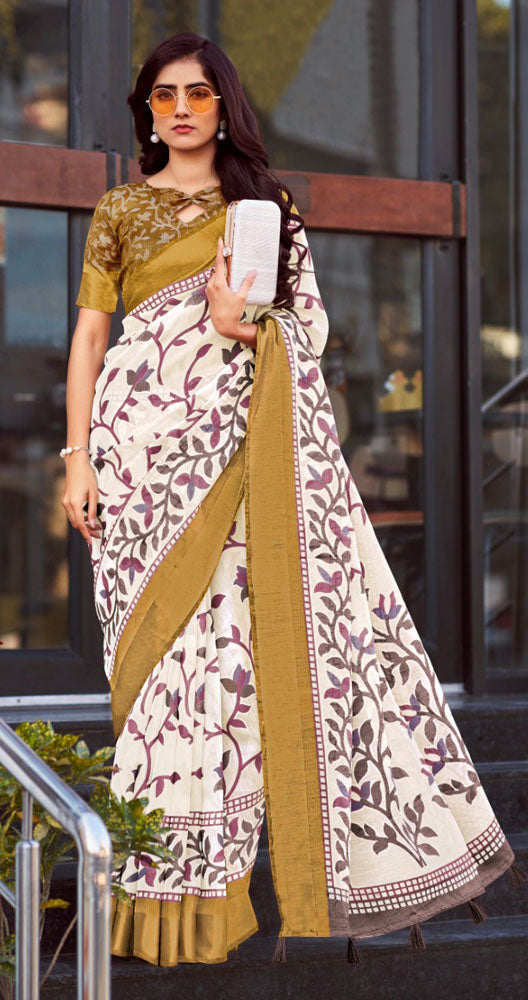 Weaver Story Linen Cotton Saree Collection