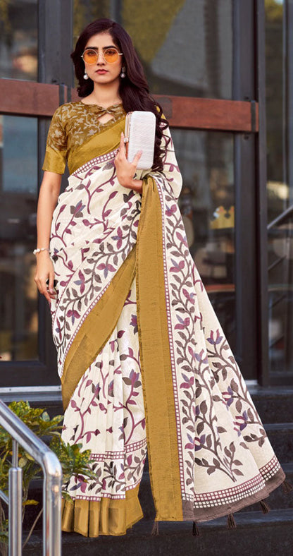 Weaver Story Linen Cotton Saree Collection