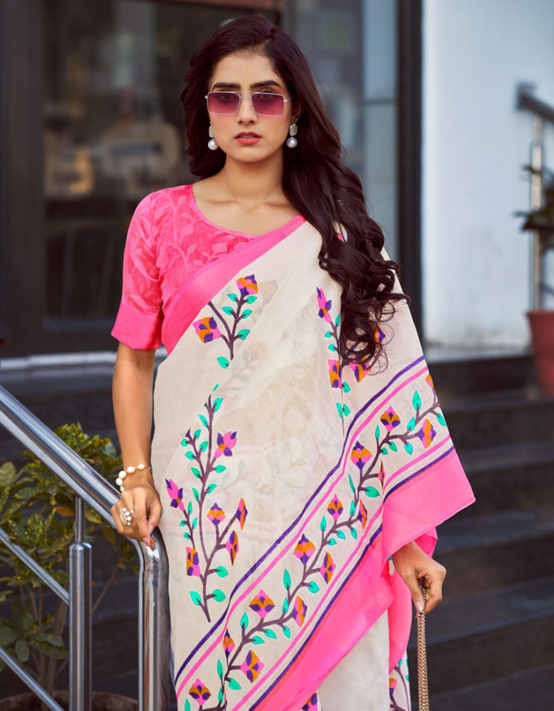 Weaver Story Linen Cotton Saree Collection