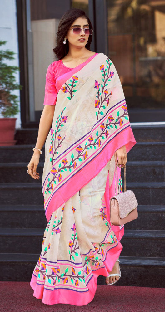 Weaver Story Linen Cotton Saree Collection