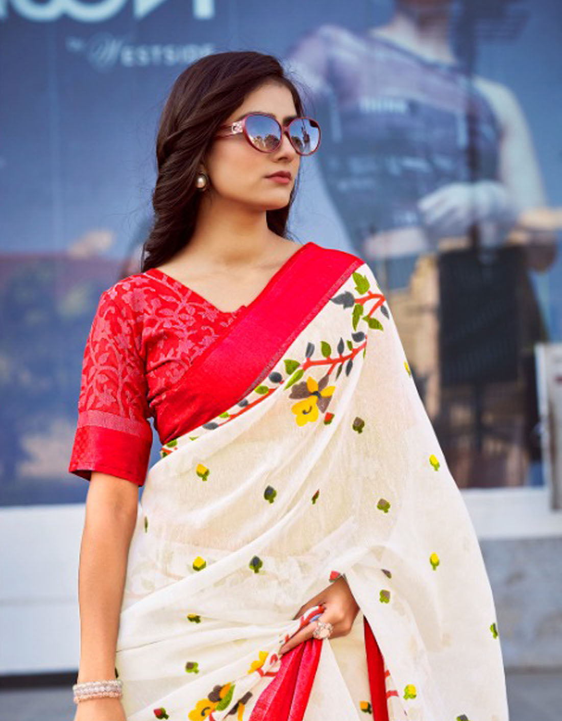 Weaver Story Linen Cotton Saree Collection