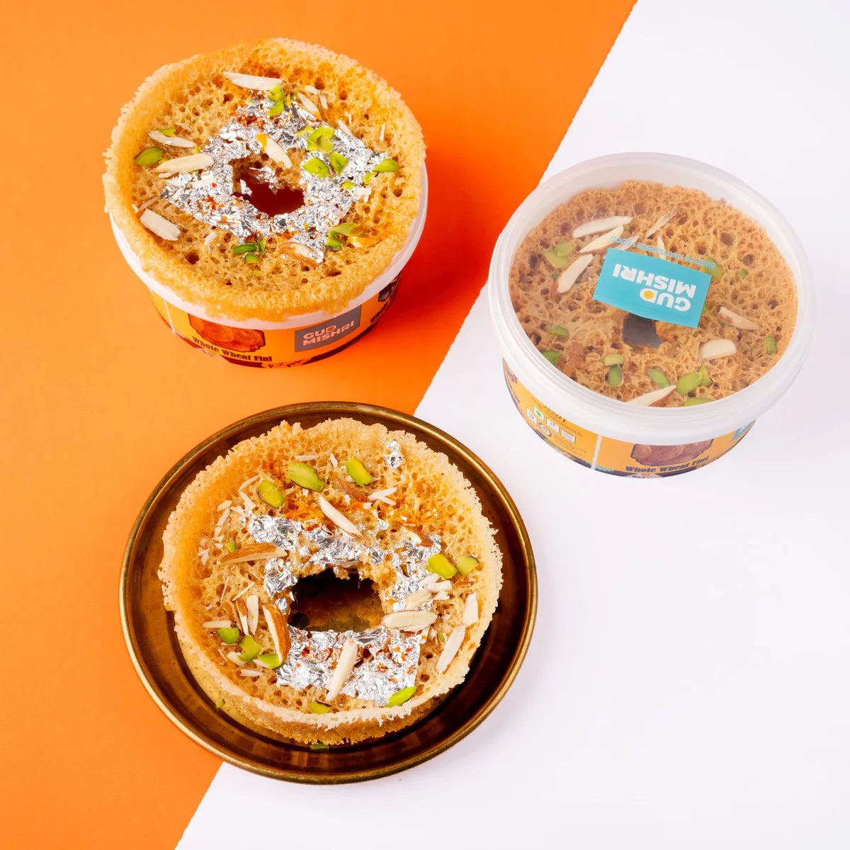 Gudmishri Whole Wheat Mini Mishri Chasni Ghewar