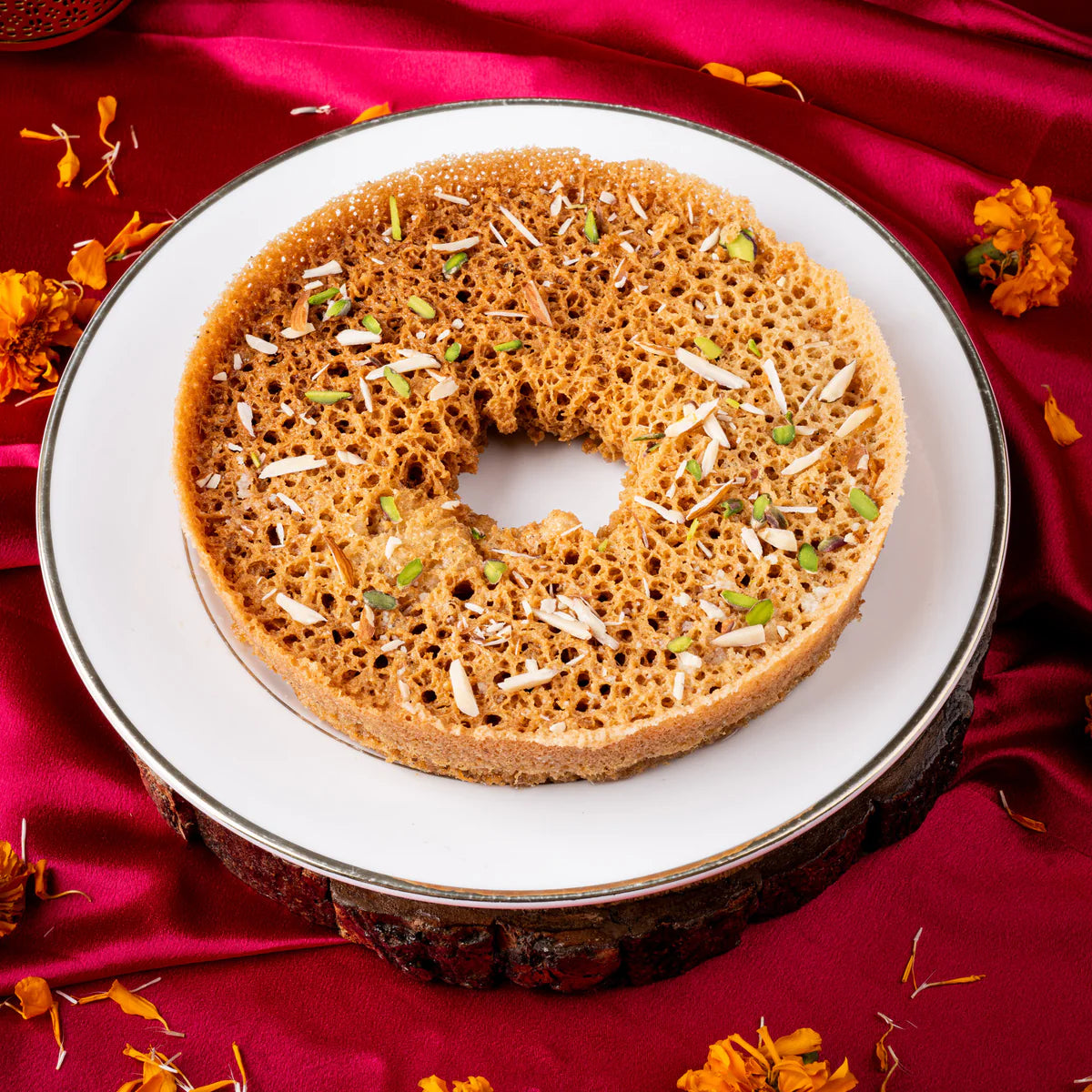 Gudmishri Whole Wheat Mishri Chasni Ghewar (Bada)