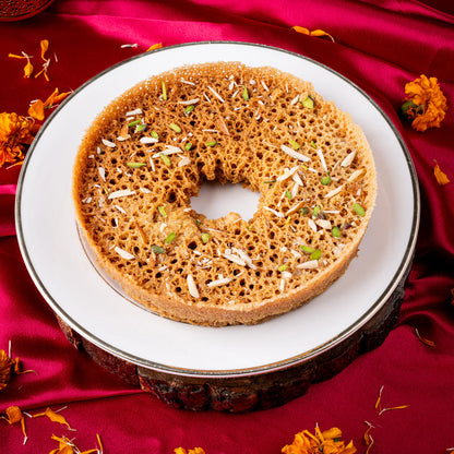 Gudmishri Whole Wheat Mishri Chasni Ghewar (Bada)
