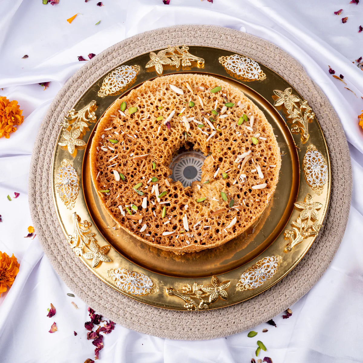 Gudmishri Whole Wheat Mishri Chasni Ghewar (Bada)