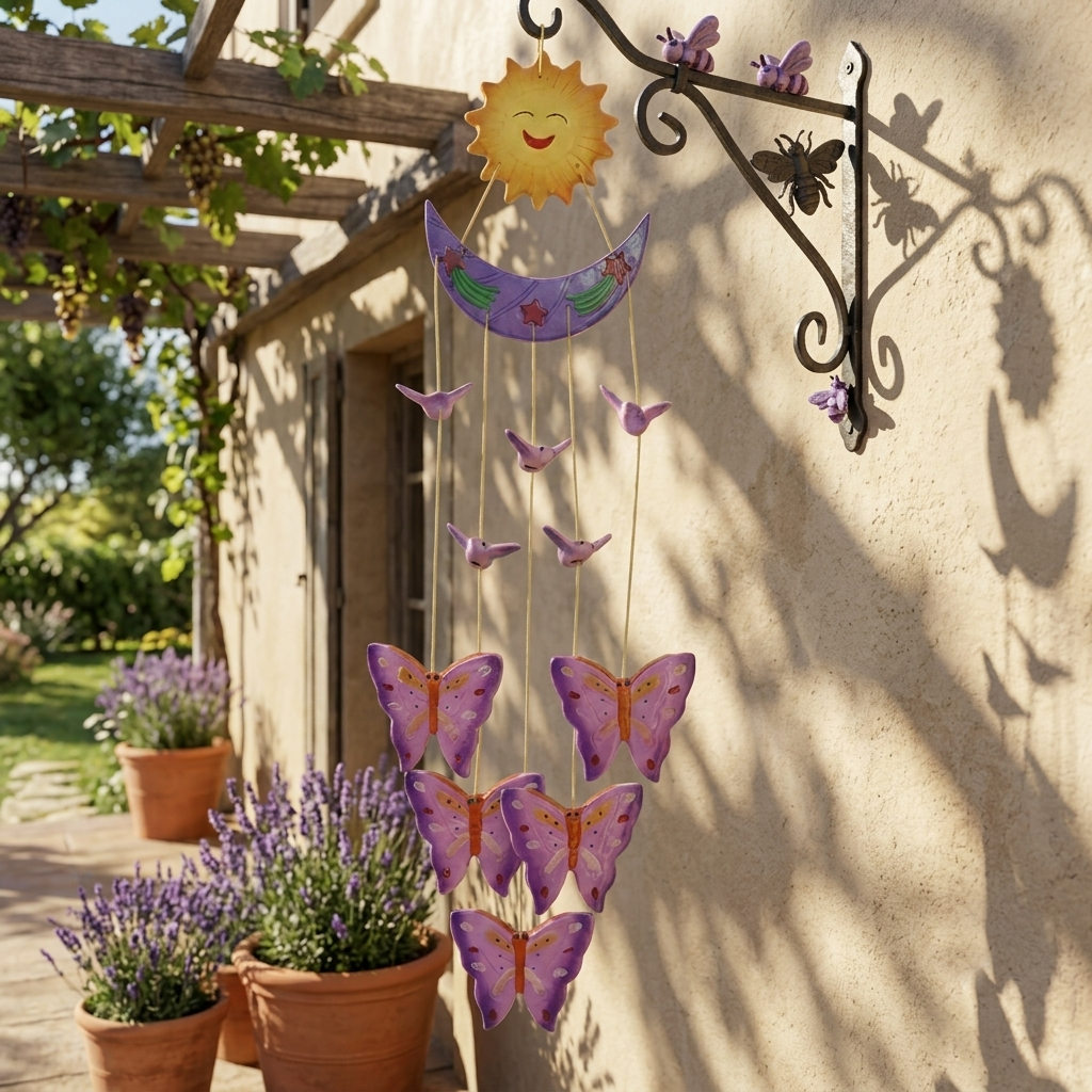 Wind Chime-Bee Purple