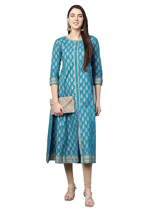 Yash Gallery Women's Cotton Relaxed Fit Anarkali Kurta