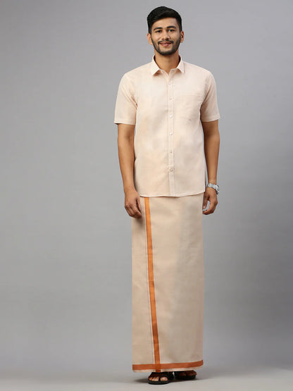 Ramraj's Tissue Shirt & Dhoti Set