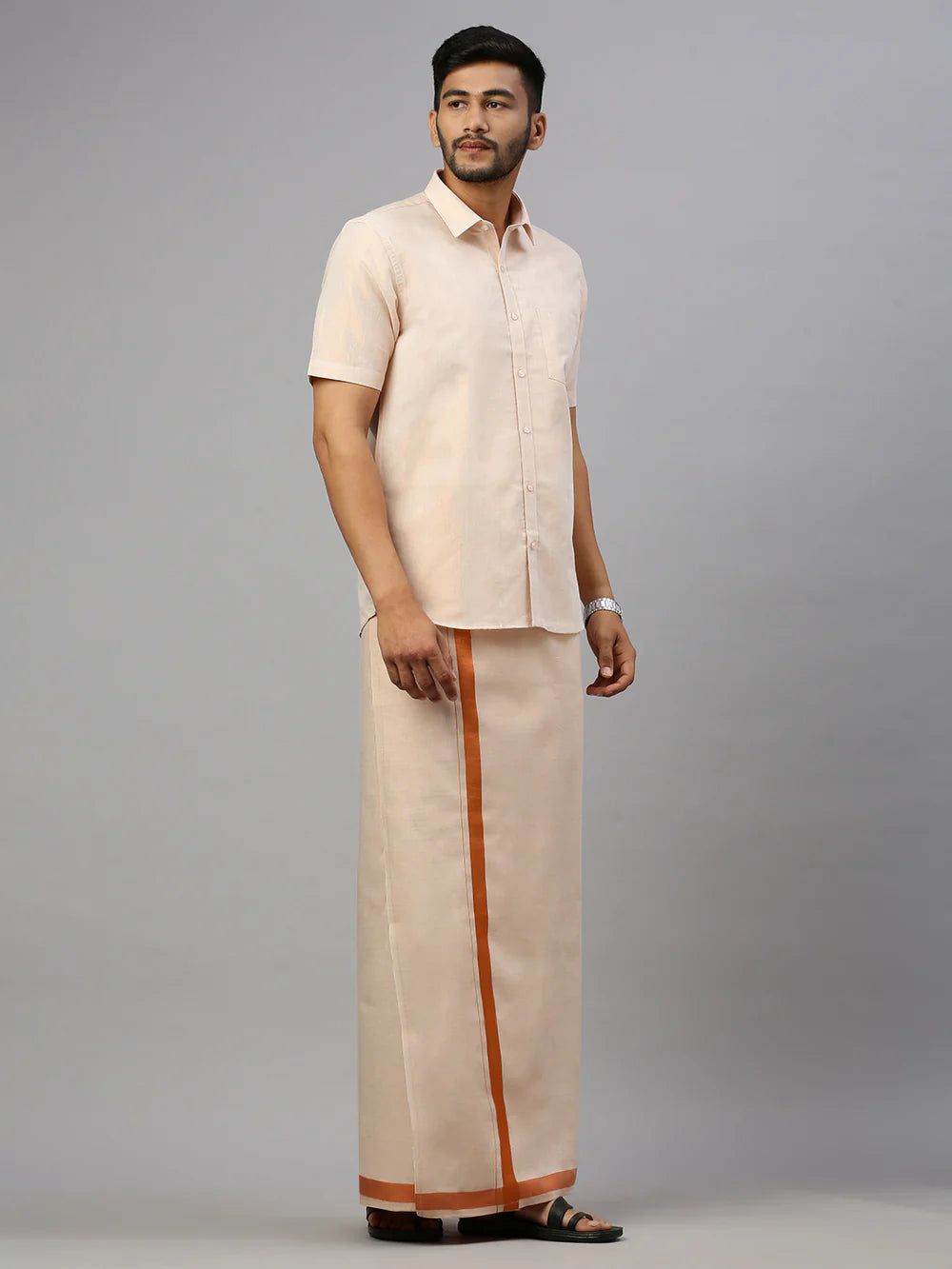 Ramraj's Tissue Shirt & Dhoti Set