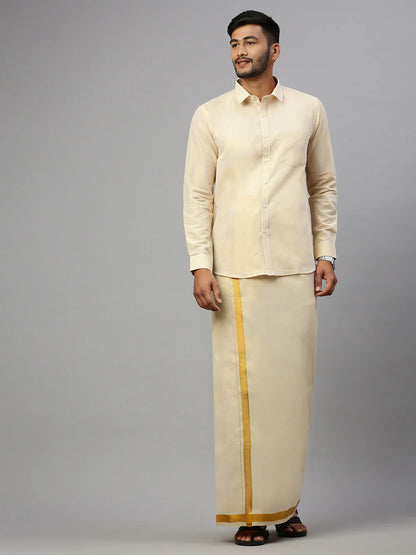 Ramraj's Tissue Shirt & Dhoti Set