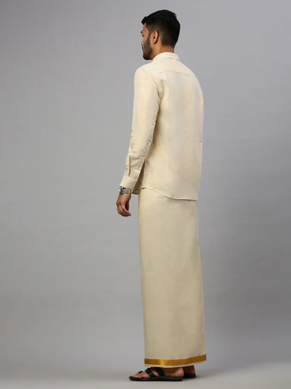 Ramraj's Tissue Shirt & Dhoti Set