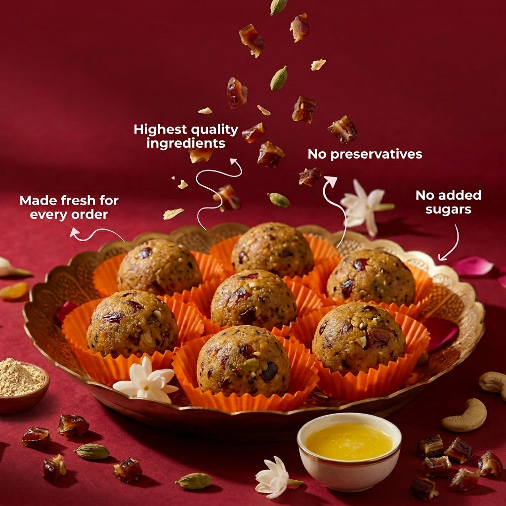 Kaashi Foods' Guilt free besan laddu