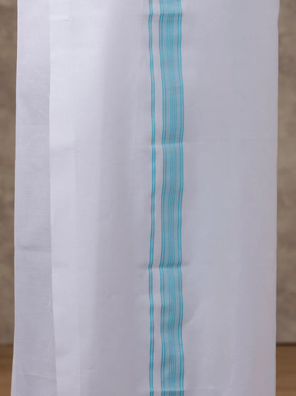 Ramraj's Cotton Rich Shirt with Matching Border Dhoti Set