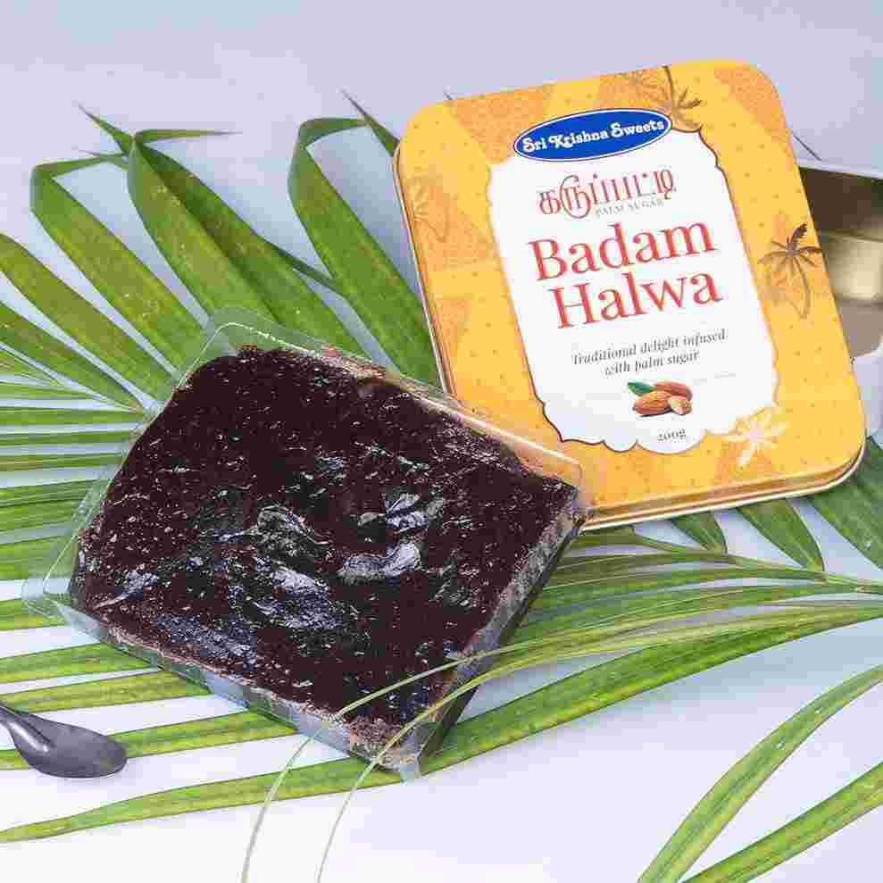 Krishna Sweets Karupatti Badam Halwa