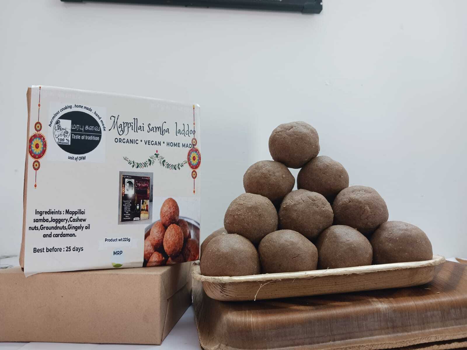 Kamarkat Srini's 
Mappillai Samba (Red Rice) Laddoo