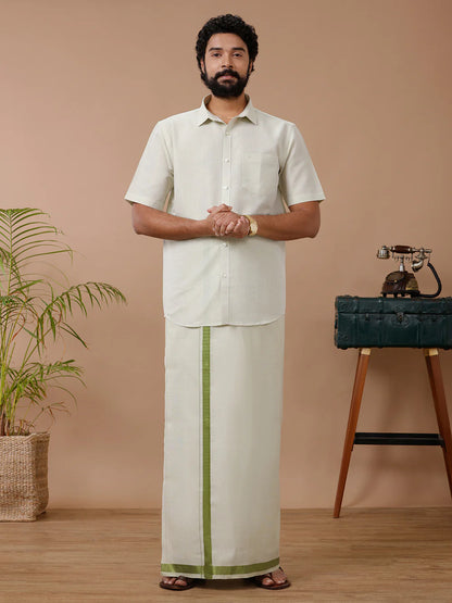 Ramraj's Tissue Shirt & Dhoti Set