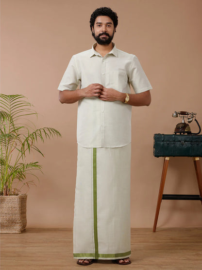 Ramraj's Tissue Shirt & Dhoti Set
