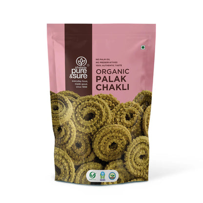 Pure&Sure Organic Palak Chakli