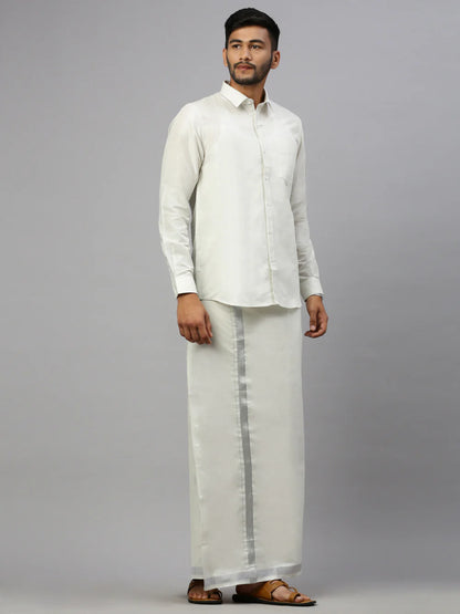 Ramraj's Tissue Shirt & Dhoti Set