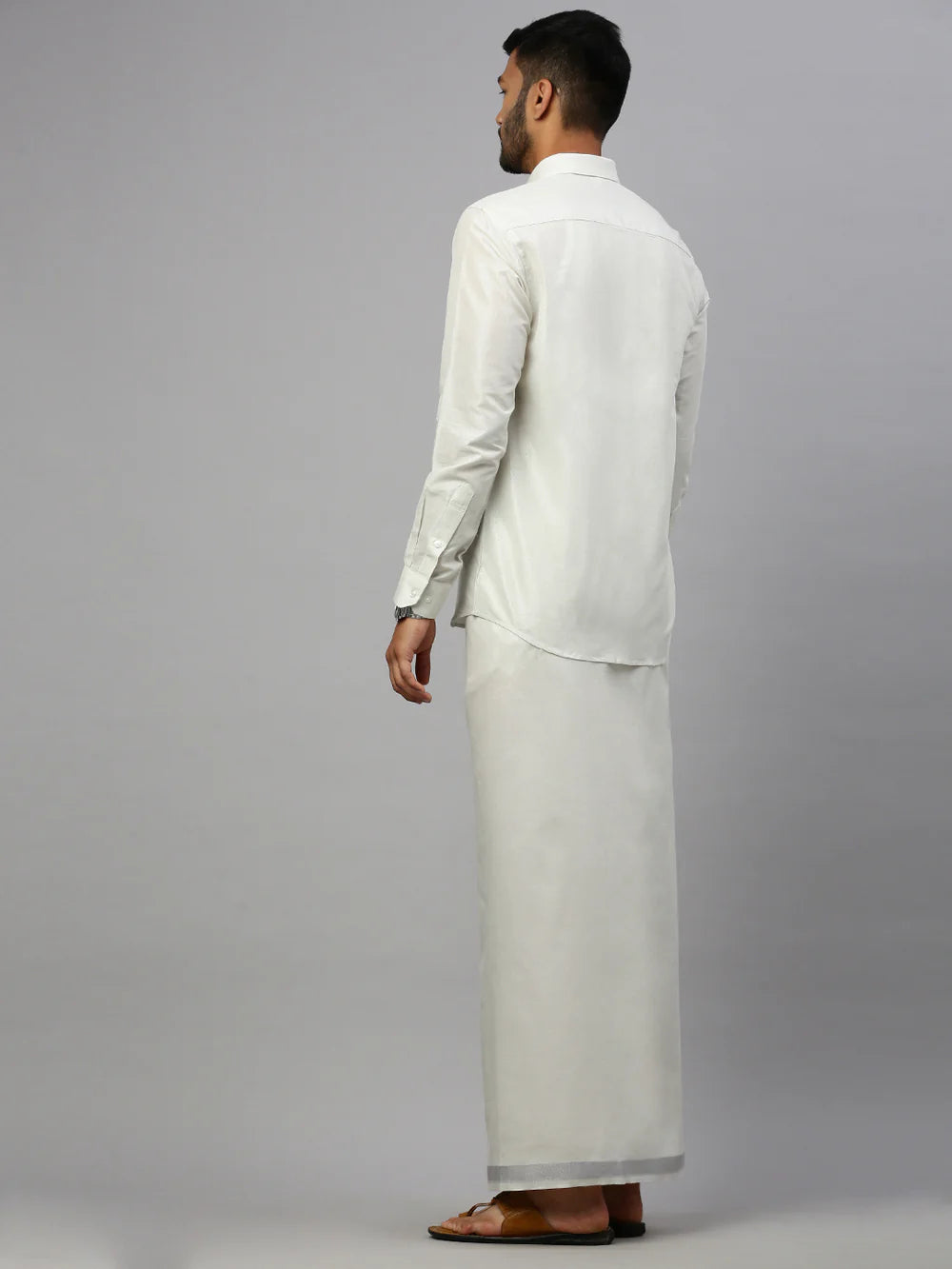 Ramraj's Tissue Shirt & Dhoti Set