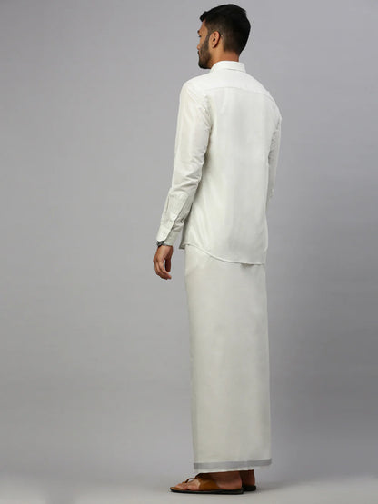 Ramraj's Tissue Shirt & Dhoti Set